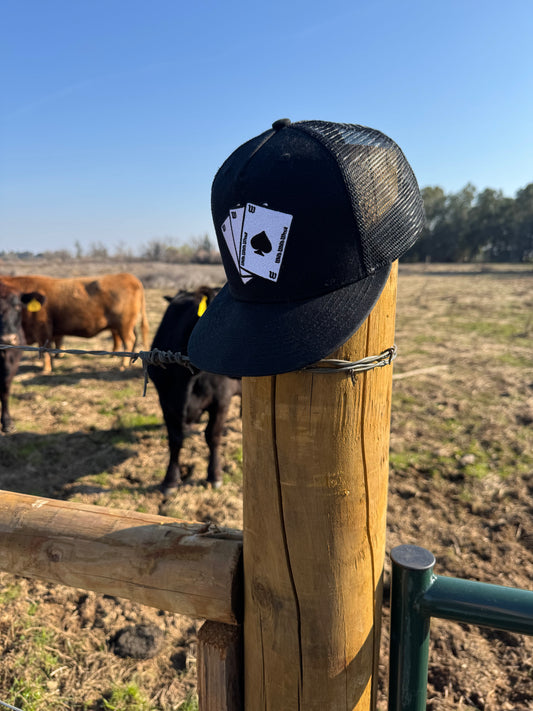 Ball Caps Wild Wild West Black Spade