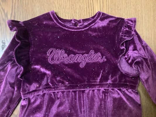 Dresses Kids Wrangler Girls Purple Velvet Romper 112338571
