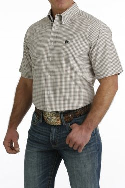 Shirts Mens Cinch Short Sleeve Plaid MTW1111447