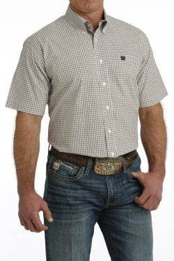 Shirts Mens Cinch Short Sleeve Plaid MTW1111447