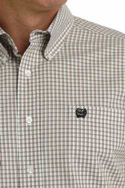 Shirts Mens Cinch Short Sleeve Plaid MTW1111447