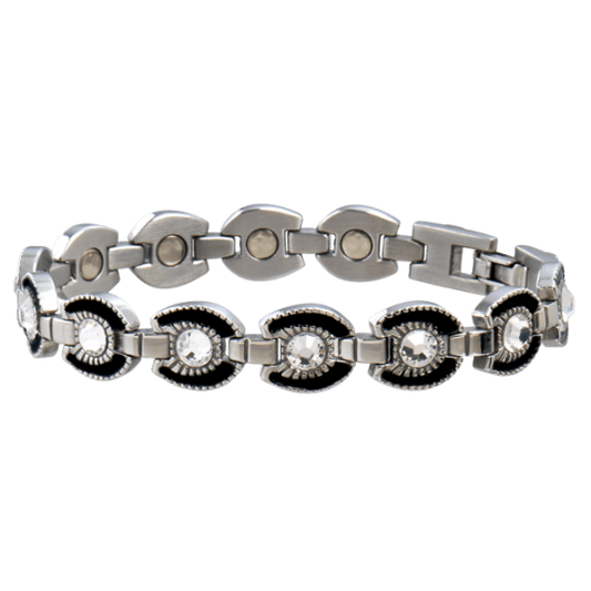 Jewelry Sabona Braclet Gem Black Horseshoe 21465