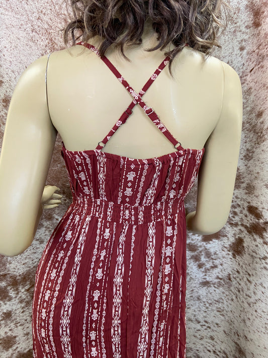 Dresses Women’s Aztec Printed Top Maxi Dress B4Y27-W710