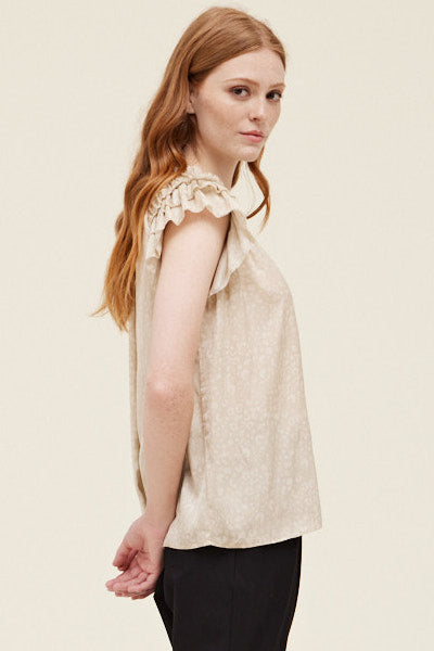 Shirts Women’s Ruffle Sleeve Blouse 40417LS