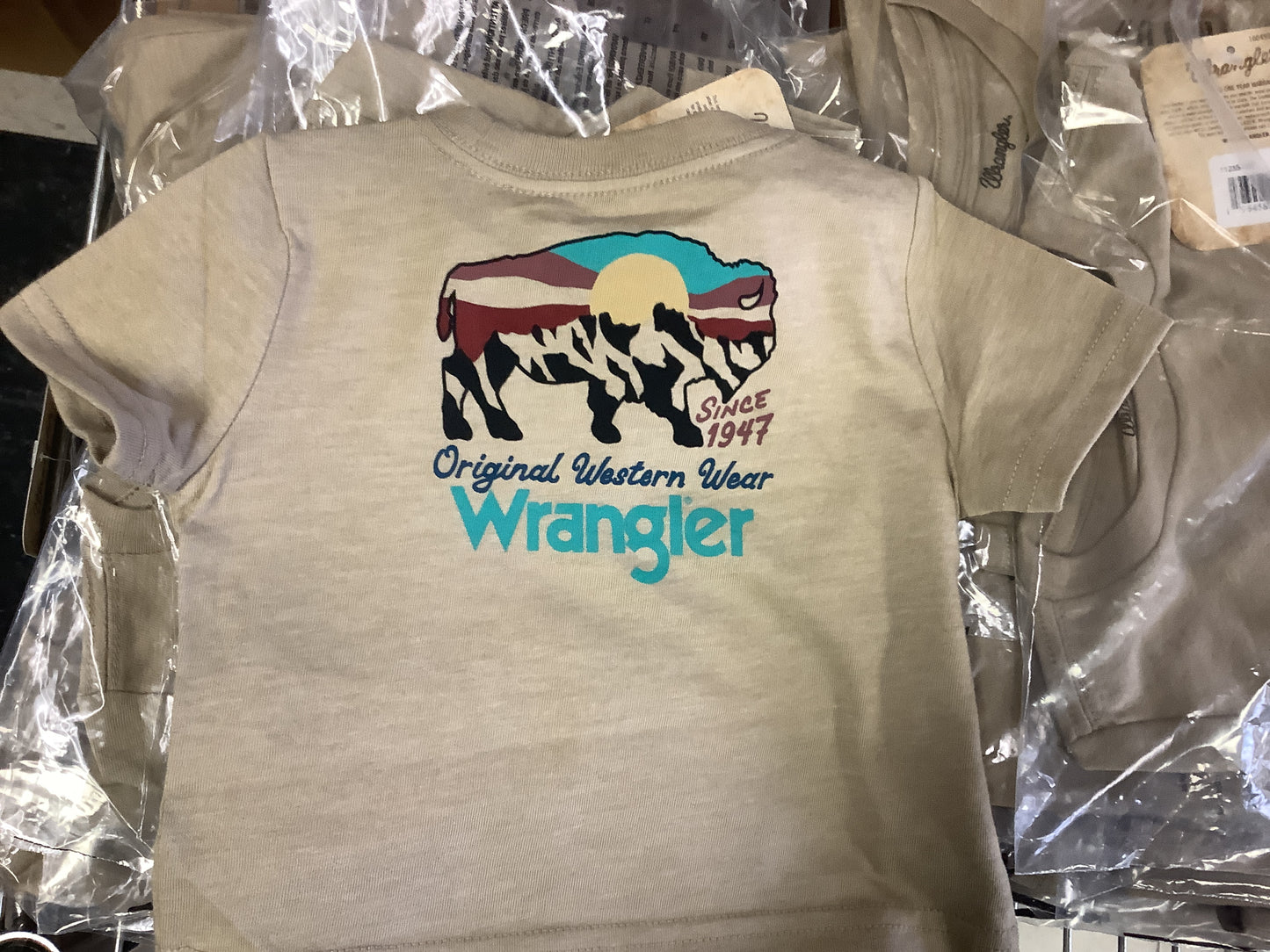 Shirts Infant Boys Wrangler Buffalo Graphic Tee 112354227