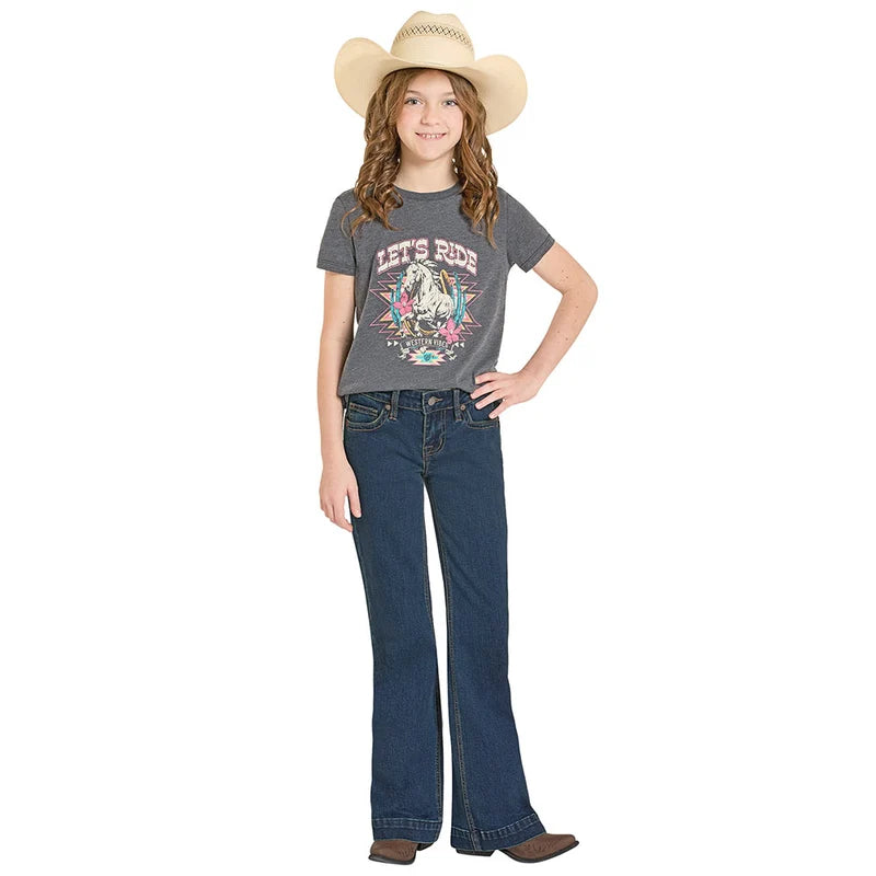 Jeans Girls Rock&Roll Trouser Boot Stitch GB5MD09866