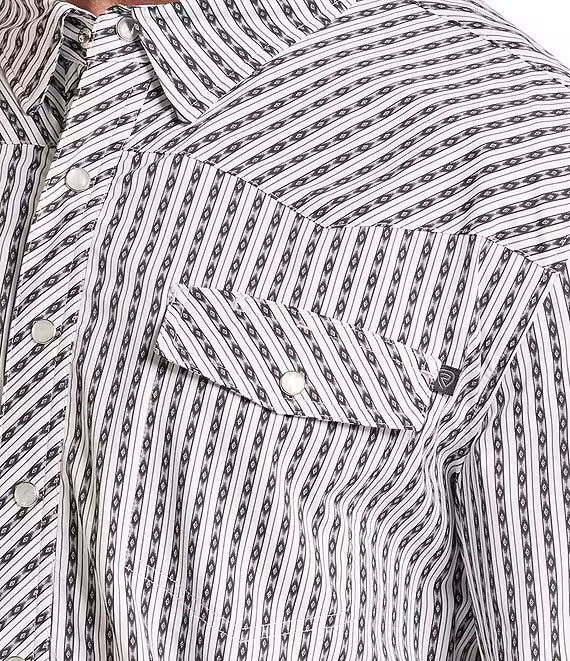 Shirts Men’s Rock&Roll Tek Western White Stripe BMN2S09468