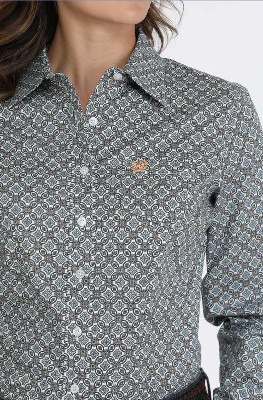 Shirts Women’s Cinch Stretch Long Sleeve Print MSW9164252