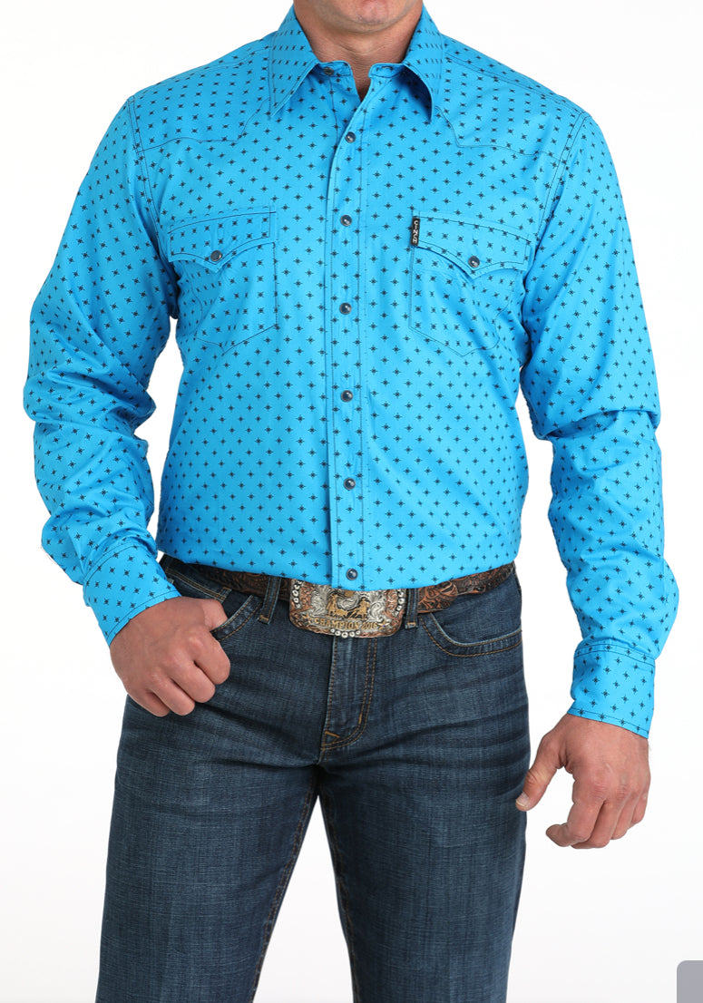 Shirts Men’s Cinch Modern Fit Blue MTW1303092