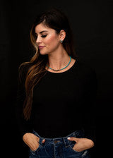 Jewelry Necklace Turquoise Bead Disc N1505