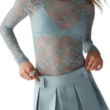 Shirts Women’s Mock Neck Rose Floral RCJY03247