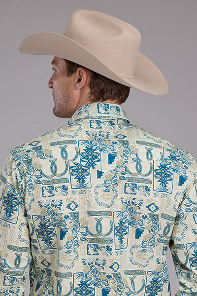 Shirts Men’s Roper Long Sleeve Snap Tropical Resort 03-050-0064-0246
