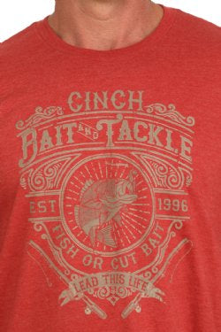 Shirts Men’s Cinch Short Sleeve Red Bass MTT1690661
