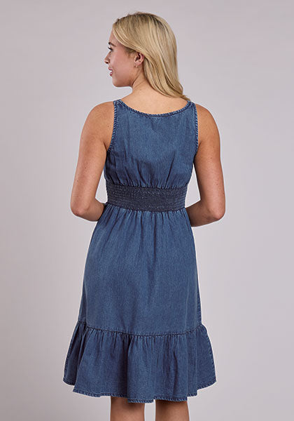 Dresses Roper Solid Denim Tank Dress 03-057-0594-6173