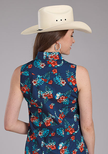 Shirts Women’s Sleeveless Snap Western Hawaiian 03-052-0064-0250