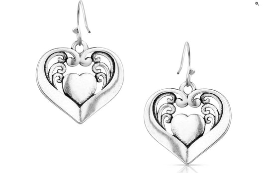 Jewelry Montana Silversmith Earrings Fierce Hearts ER6103