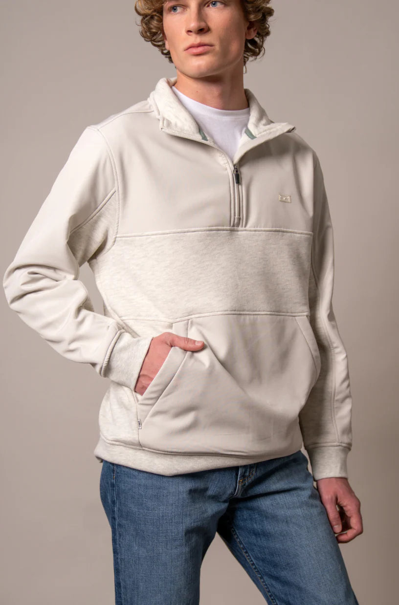 Men’s Outerwear Kimes Quarter Zip La Rue Natural