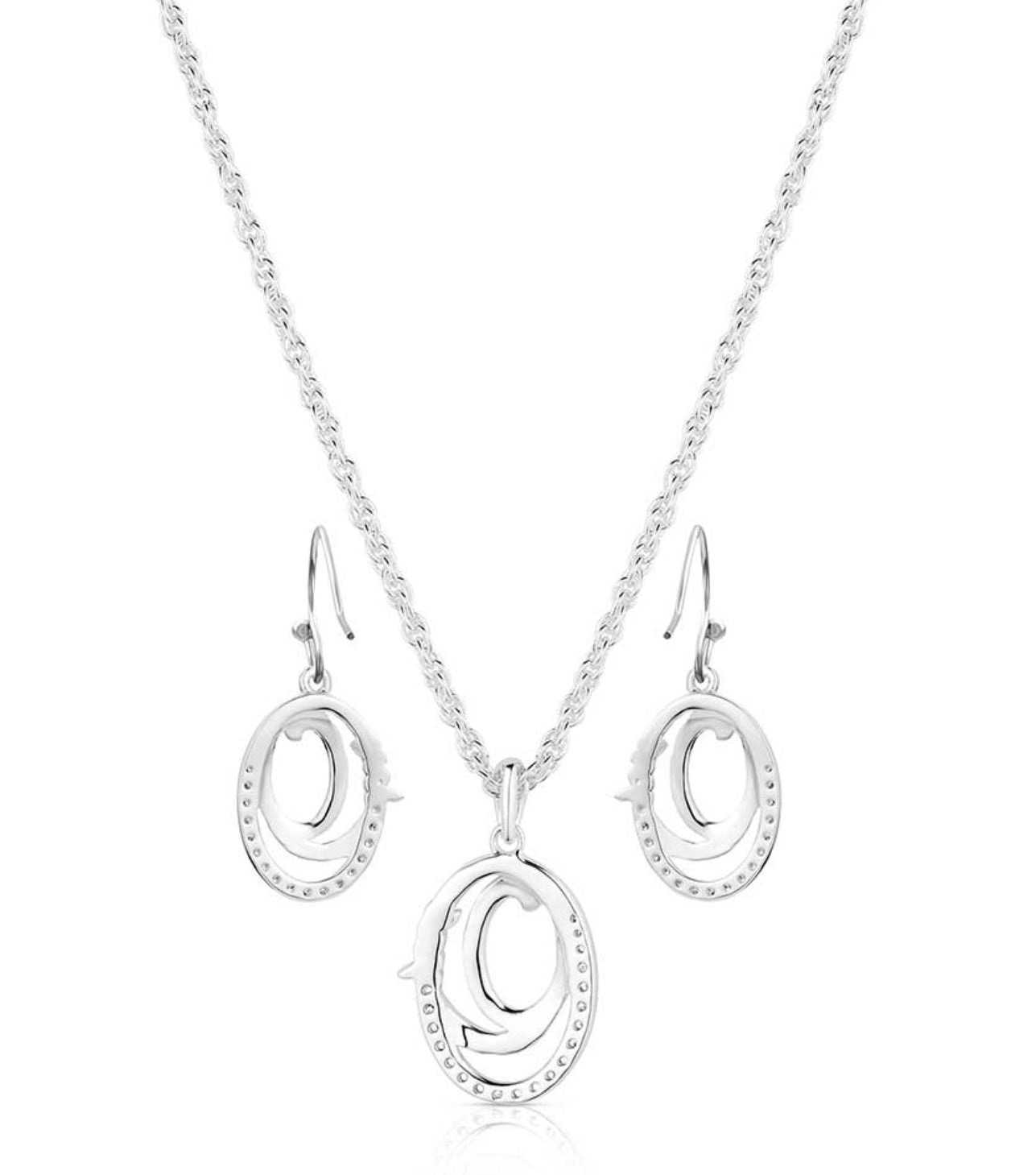 Jewelry Montana Silversmiths Necklace Earring Set JS6222
