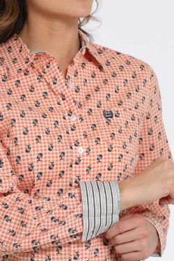 Shirts Women’s Cinch L.S Palm Gingham MSW9164247