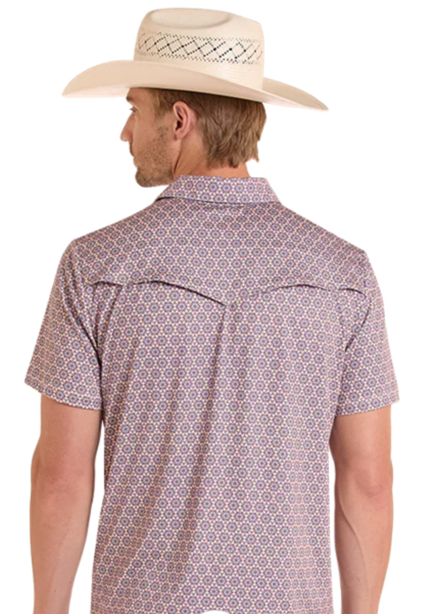 Shirts Men’s Rock&Roll Pearl Snap Polo BM51T09055