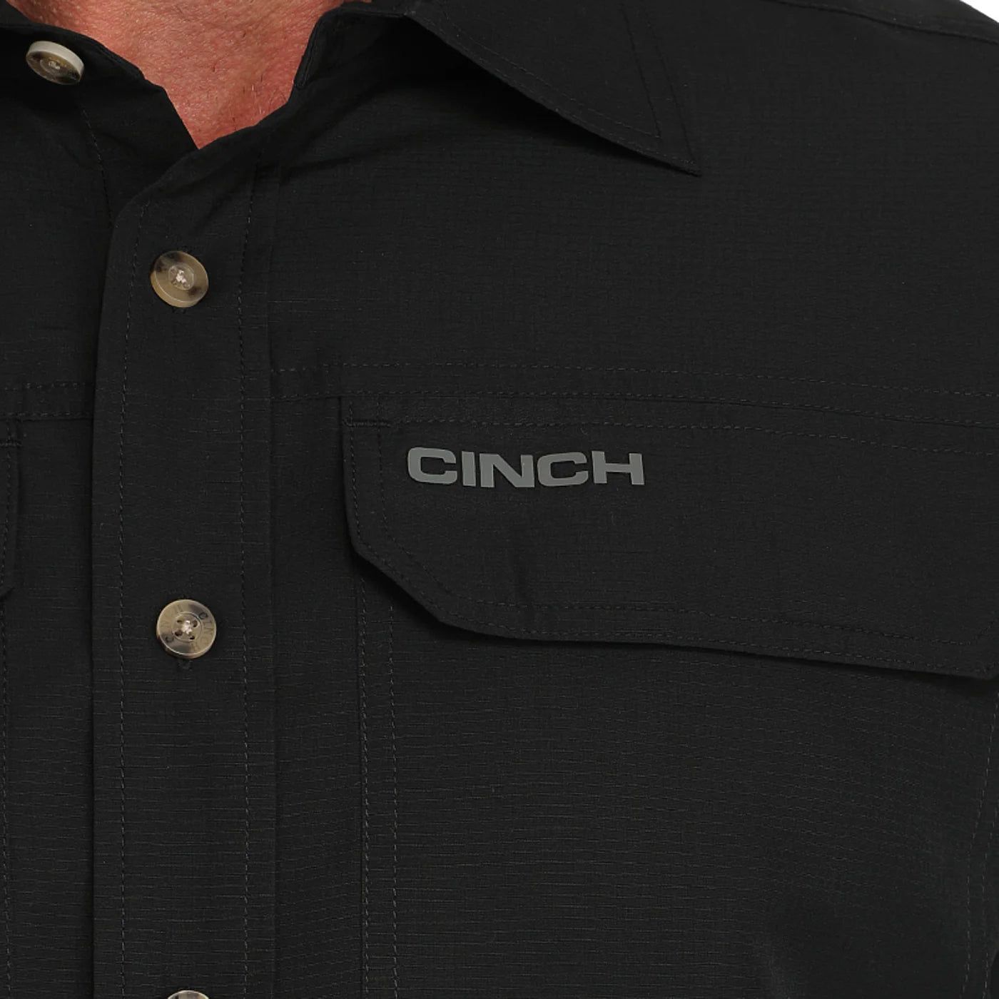 Shirts Cinch Solid Black S.S ARENA FLEX MTW1723002