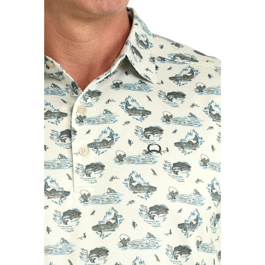 Shirts Men’s Arena Flex Polo Fish Print MTK1865047