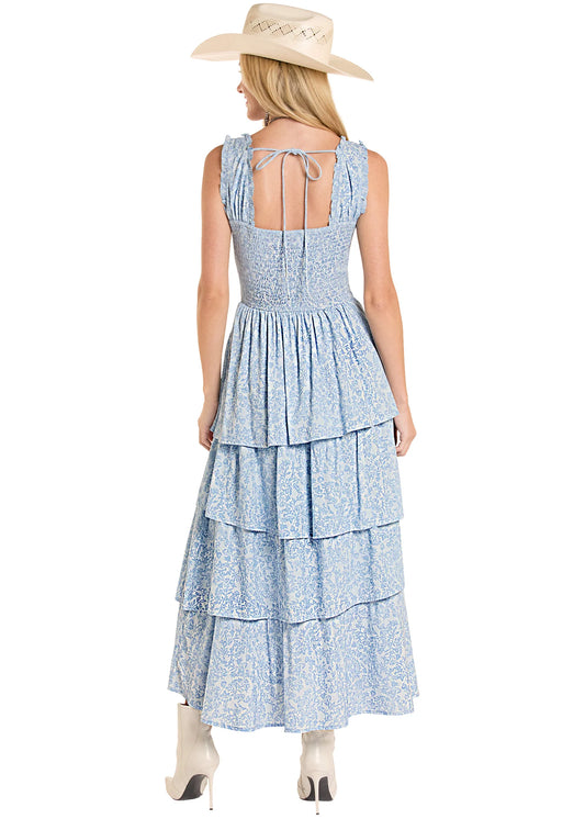 Dresses Women’s Rock&Roll Tiered Flower Print Dress BWD0R08785