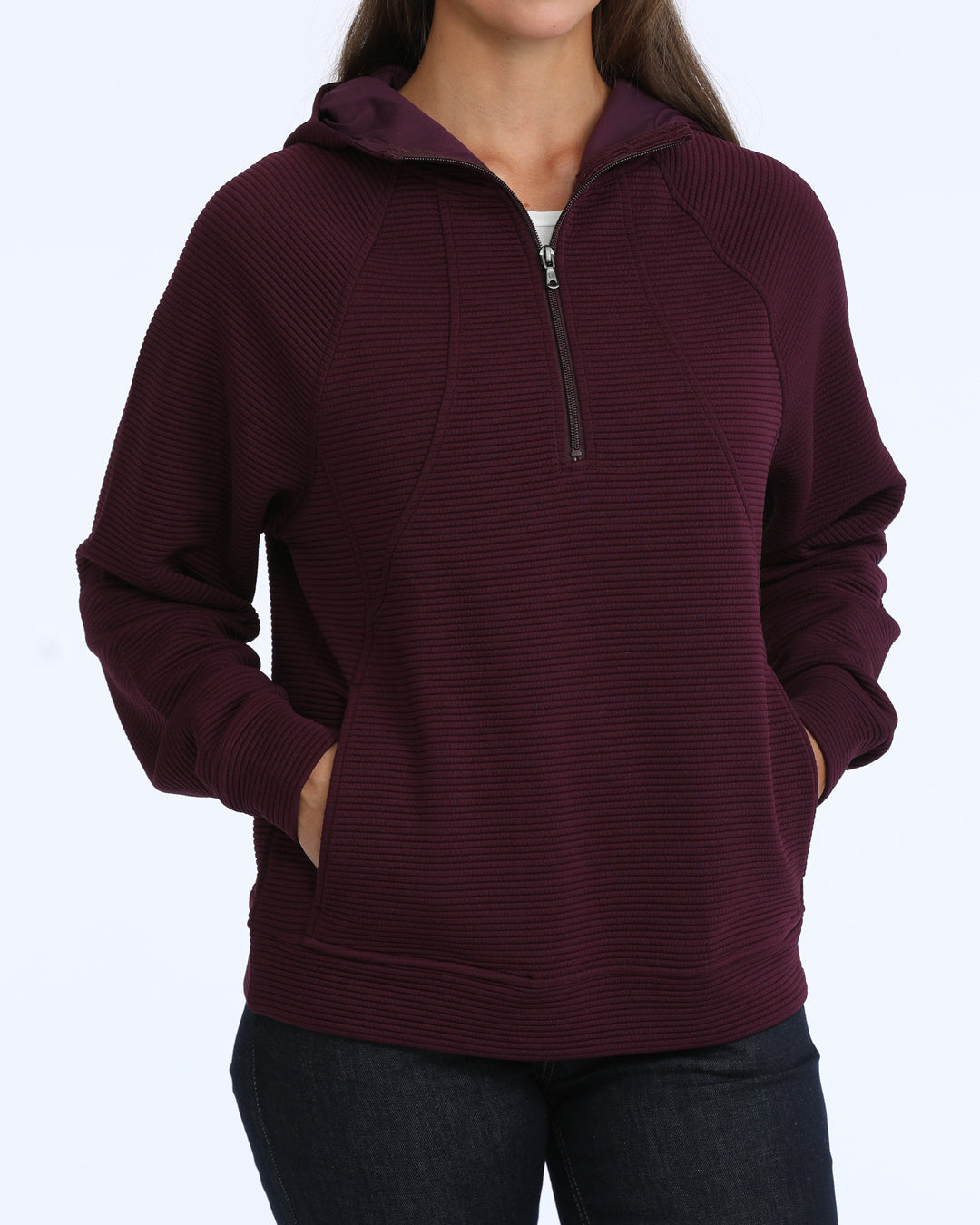 Outerwear Women’s Cinch Purple 1/2 Zip Pullover MAK7925001