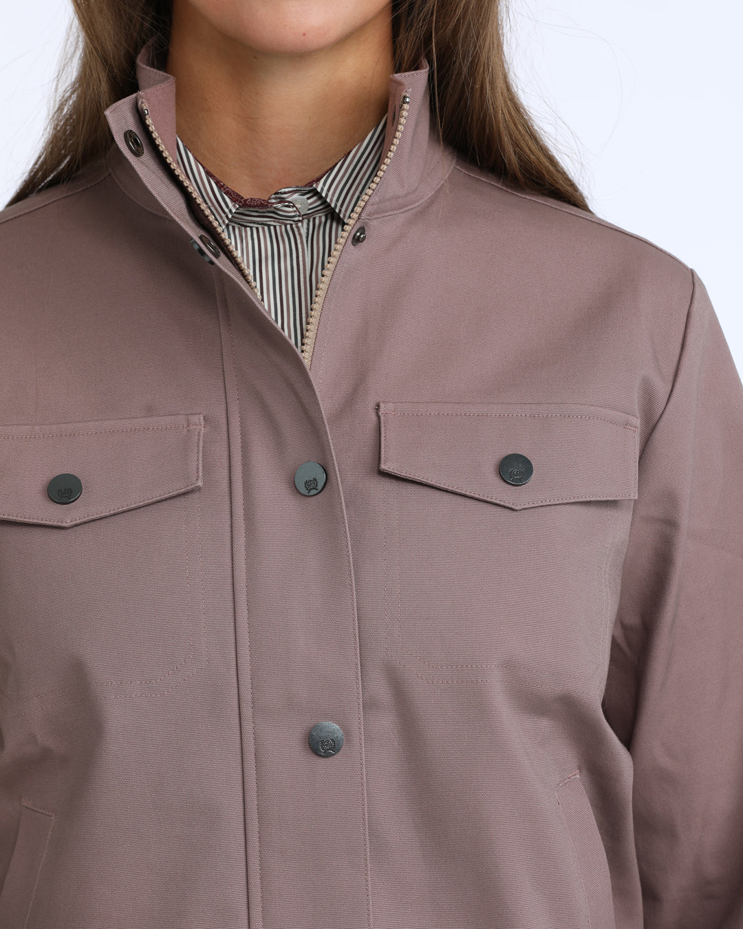 Outerwear Women’s Long Sleeve Chore Jacket Lilac MAJ9926002