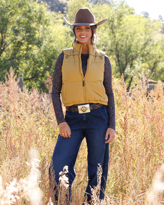 Outerwear Women’s Cruel Puffer Vest Gold CWV7457001