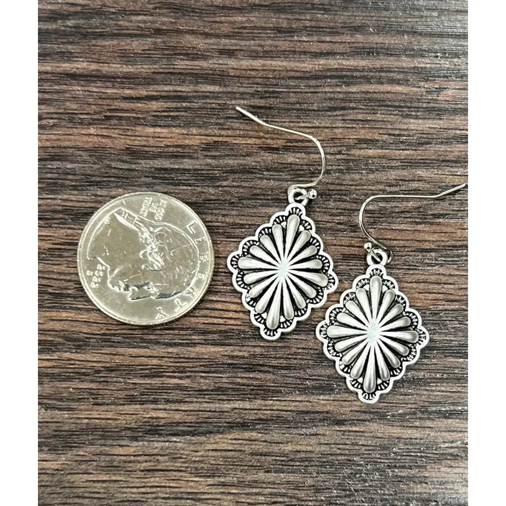 Jewelry Women’s Brass Concho Earrings 724972