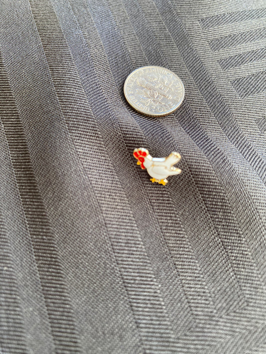 Earrings Enamel Chicken JE036BK-Plymouth, JE036WT-Cornish