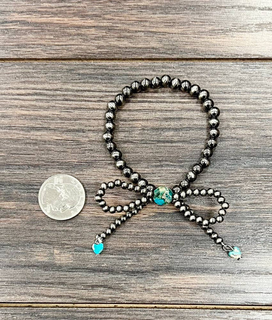 711639, Handmade Polish Navajo Bow Stretch Bracelet