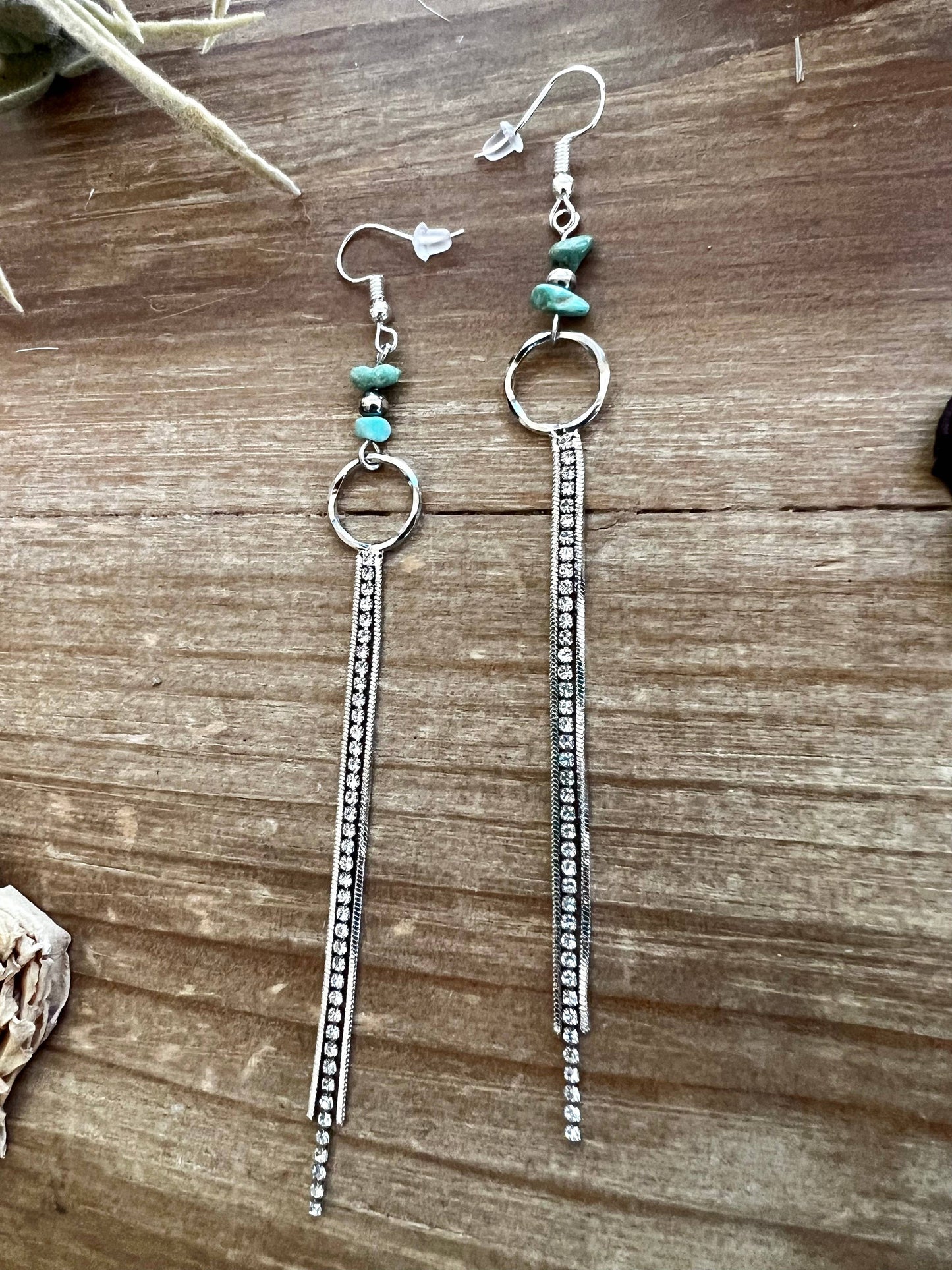 Chic dangle earrings with Sterling Silver Pearls