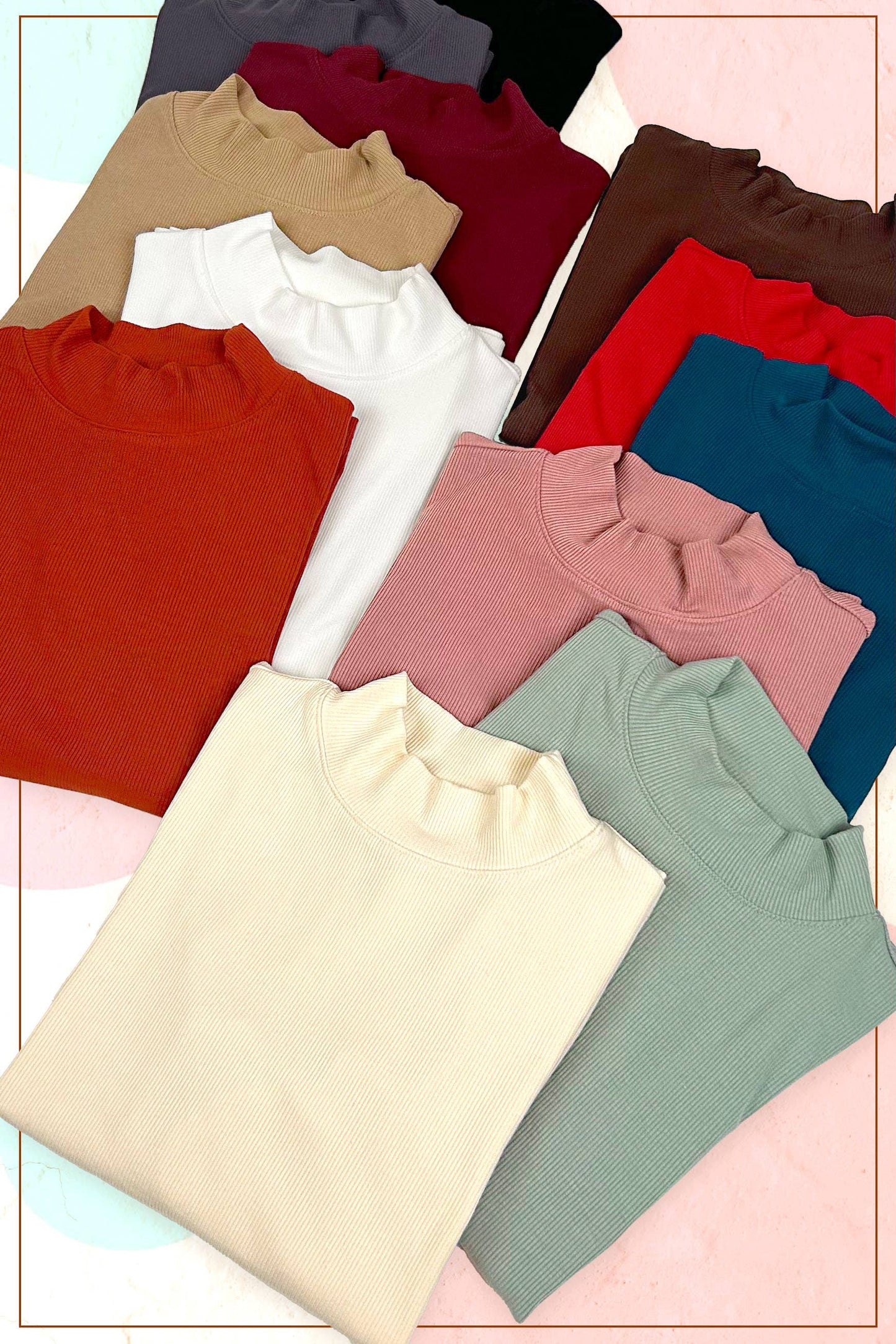 Ribbed Turtleneck MCT7699