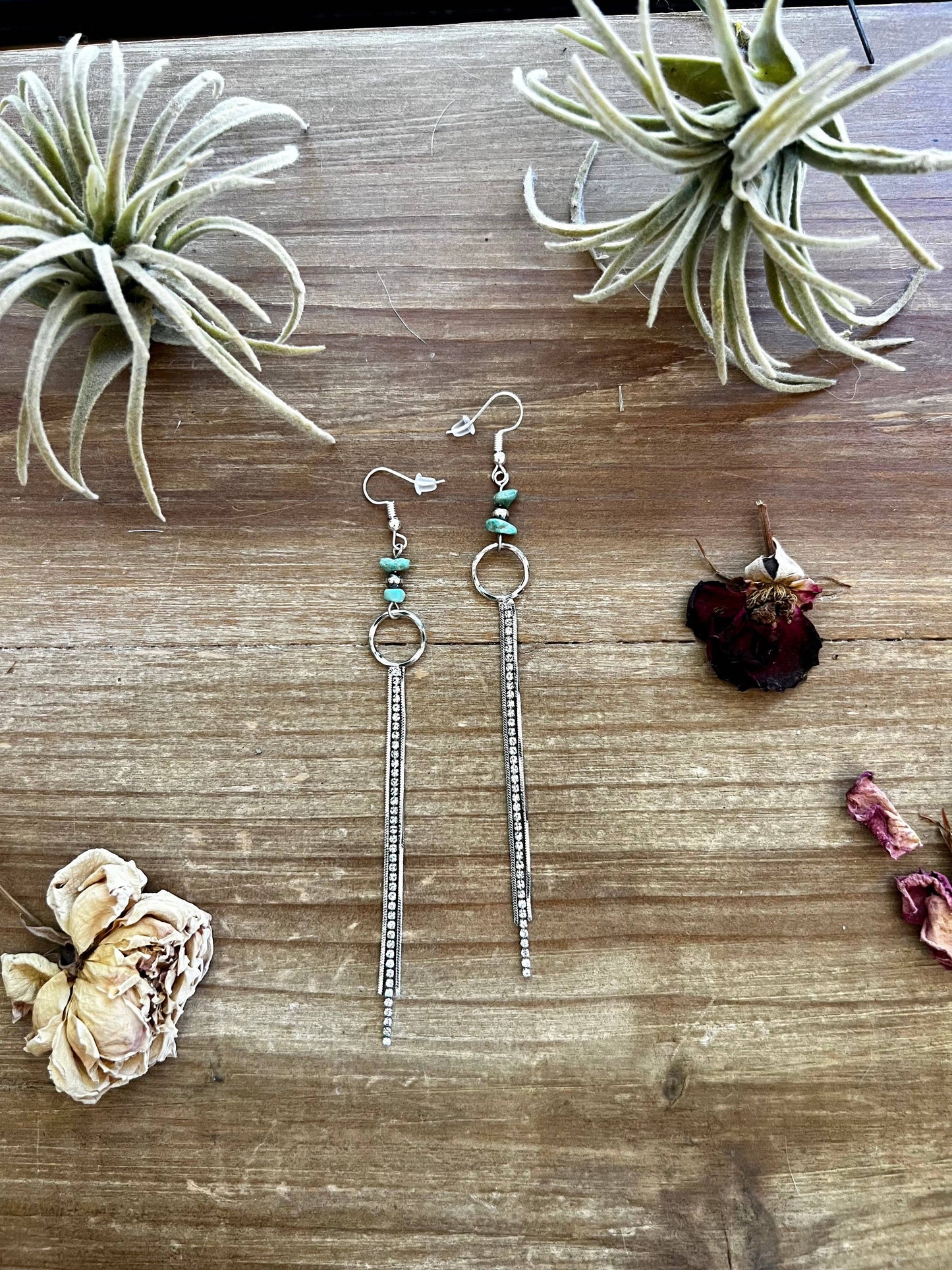 Chic dangle earrings with Sterling Silver Pearls
