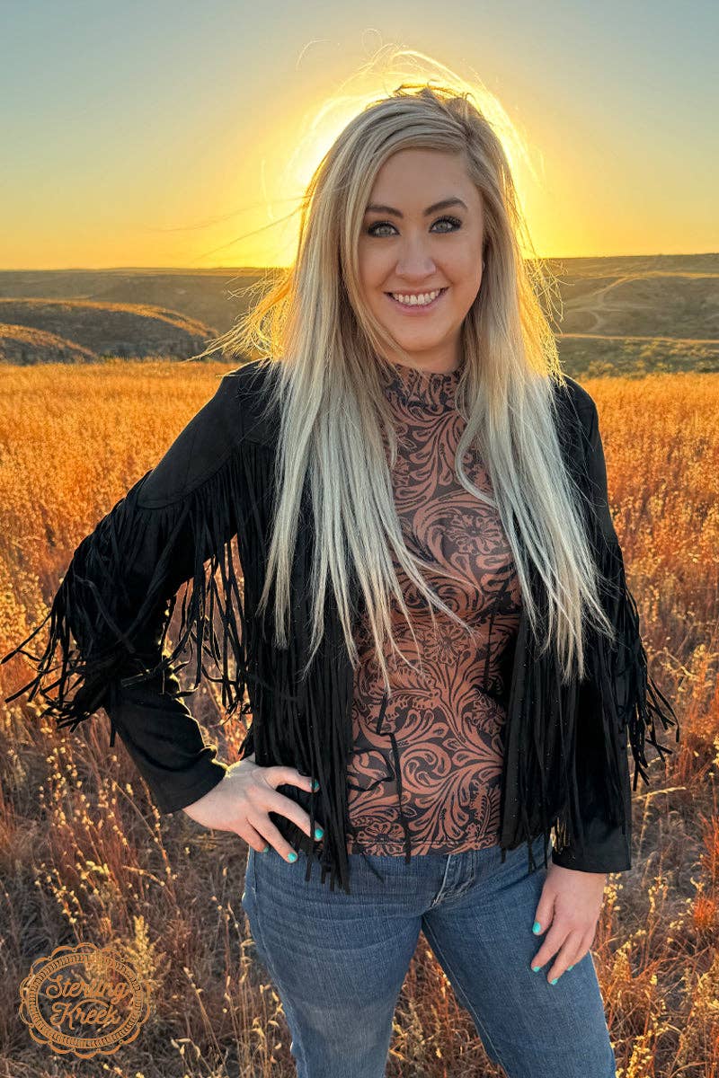 Shirts Women’s Long Sleeve Country Road Leather Top