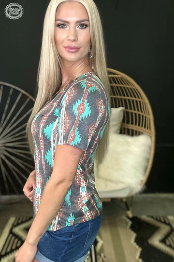 Shirts Women’s V Neck Tee Congo Rain Top S3045