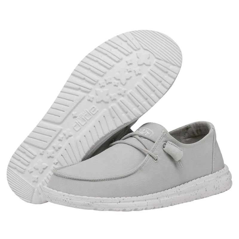 Shoes Women’s Hey Dude Slub Canvas Light Grey 40063-007