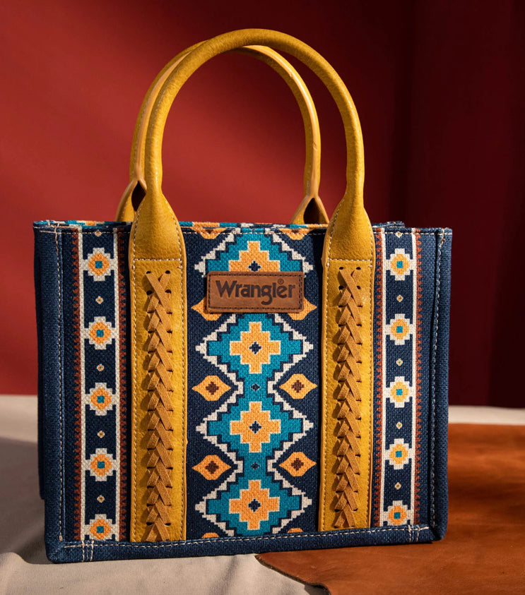Purses Wrangler All Over Aztec Blue Crossbody