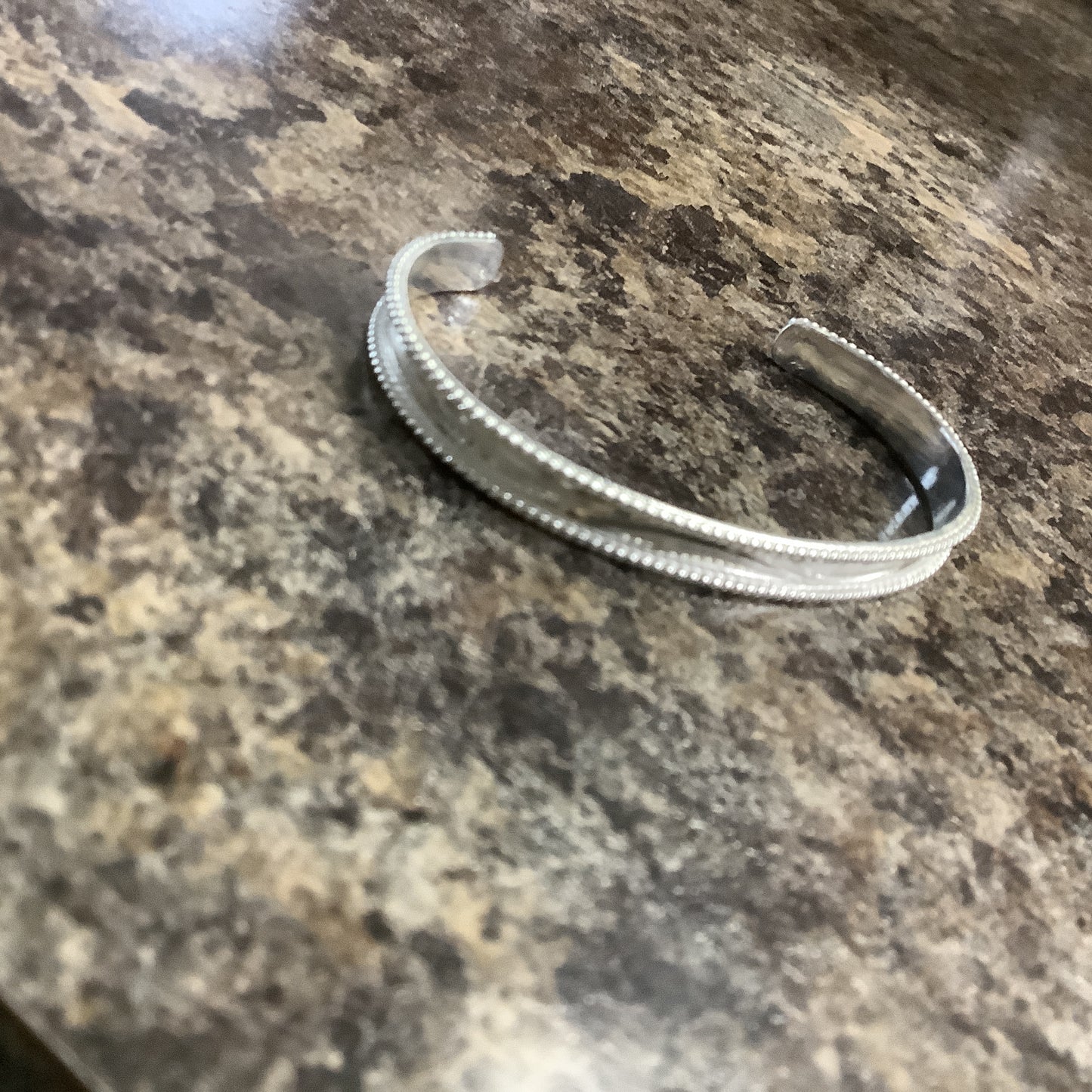 Jewelry Bracelet Narrow Silver Cuff Rope SBR292S