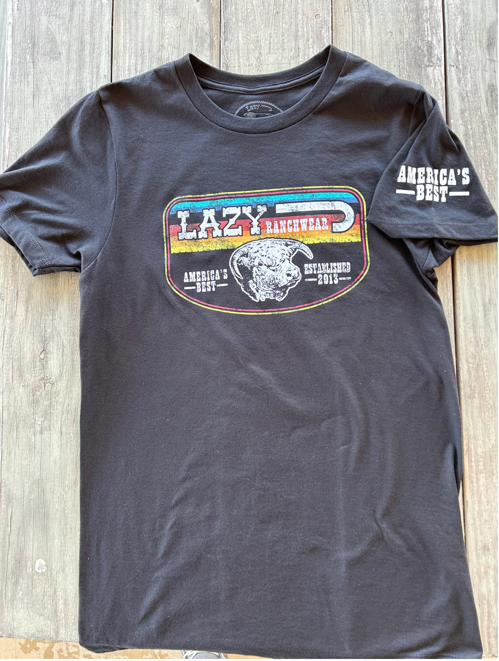 Shirts Lazy J Tee Americas Best Serape BLKSERA