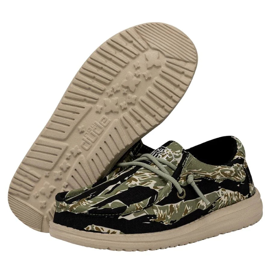 Shoes Kids Hey Dude Wally Youth Camouflage 40042-9CJ