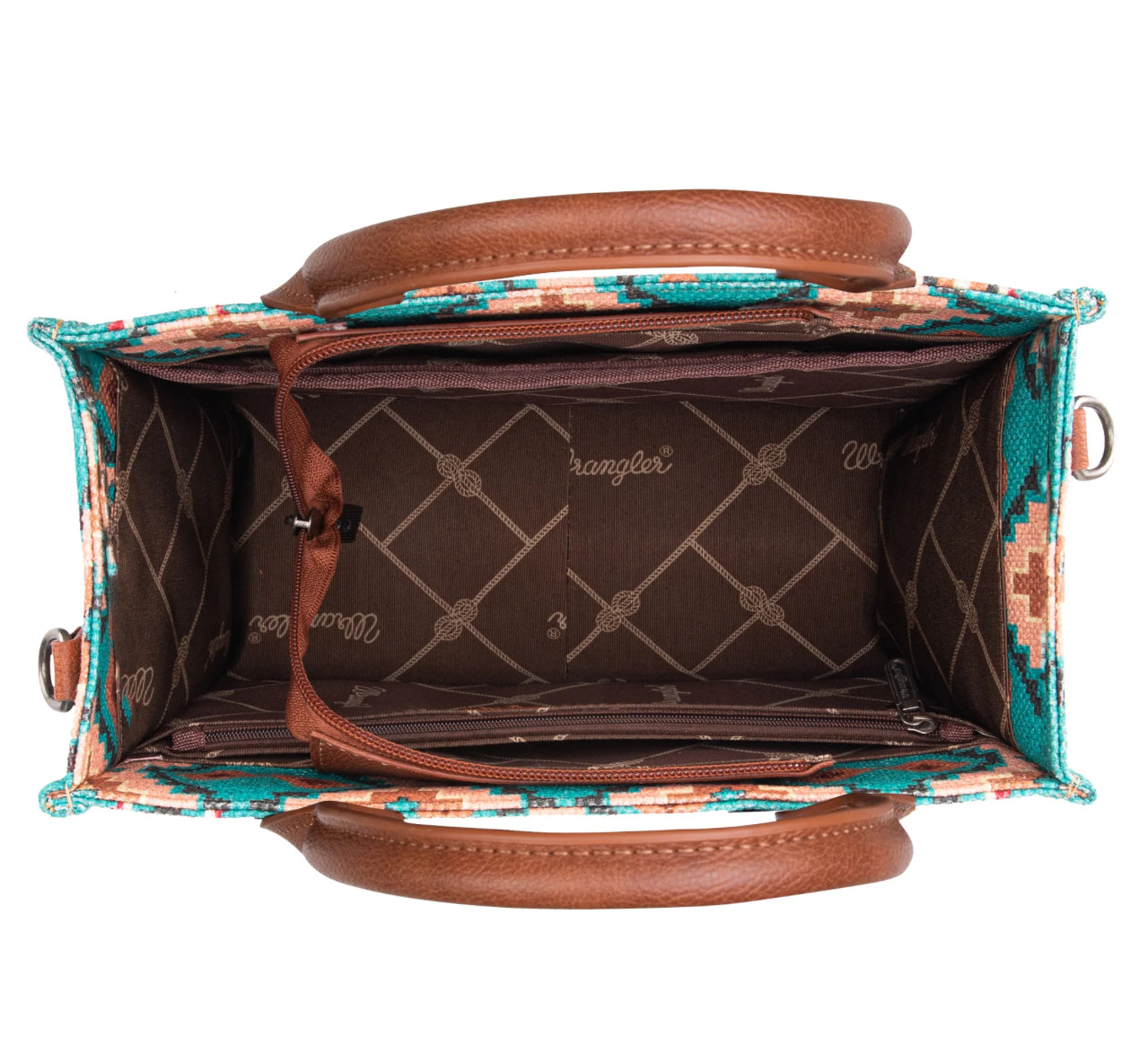 Purses Wrangler Turquoise Allover Aztec WG2203-8120S