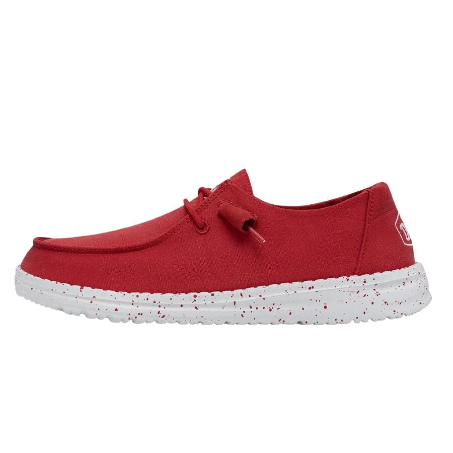 Shoes Women’s Hey Dude Slub Canvas Red 40063-610