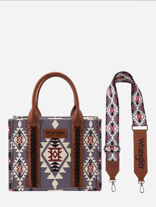 Purses Wrangler Lavender Allover Aztec WG2203-8120SLV