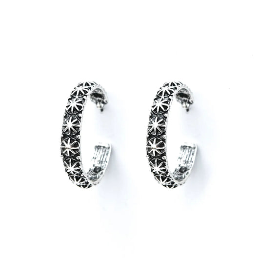 Jewelry Earrings Silver Hoop E695