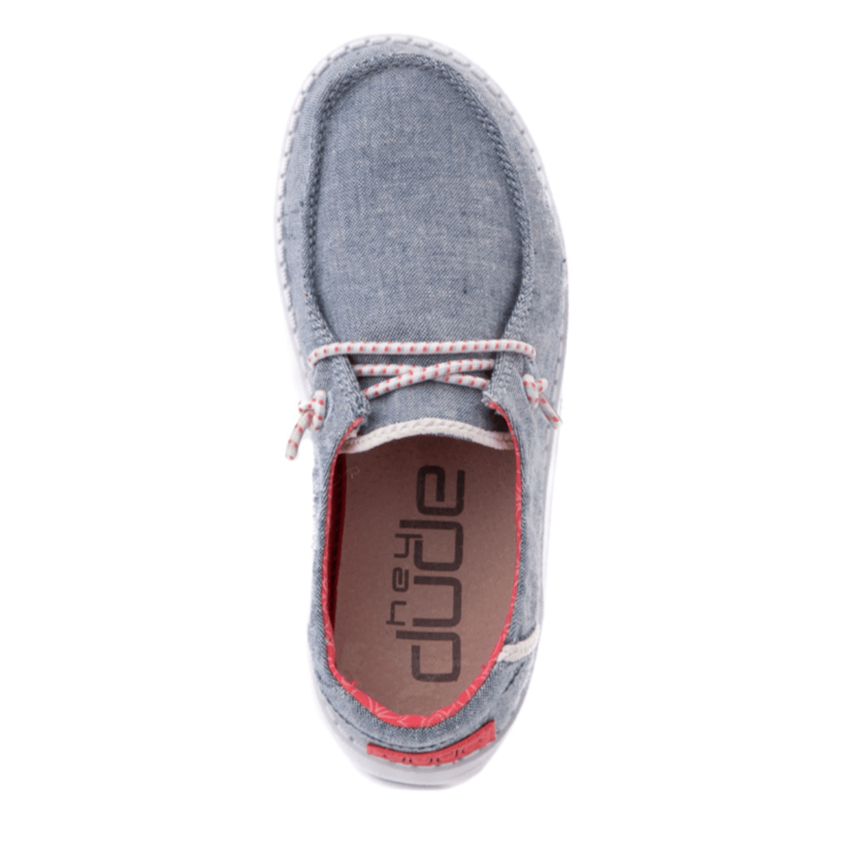 Shoes Kids Hey Dude Wendy Youth Chambray Braid 130125704
