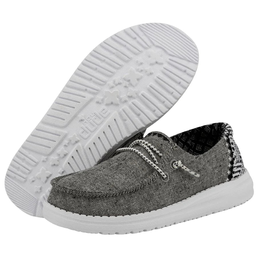 Shoes Kids Hey Dude Wendy Youth Chambray 130124203