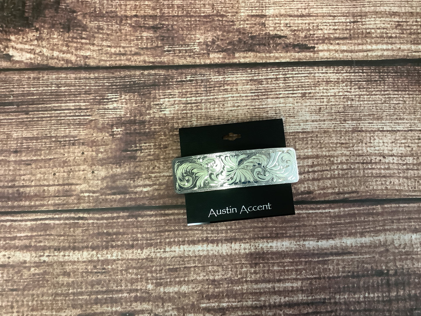 Jewelry Barrette Western Engraved HHB-224